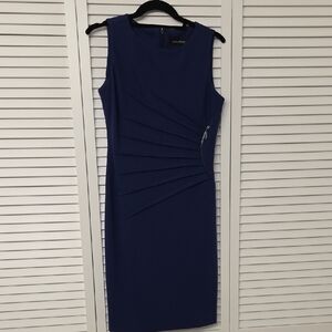 Ivanka Trump Navy Midi Dress
